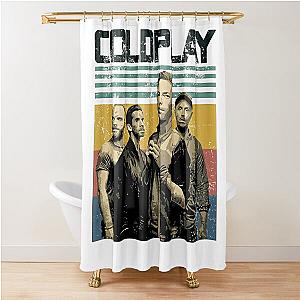 Coldplay Tshirt, Coldplay Shirt, Coldplay Tee, Coldplay Retro Vintage Unisex Shirt,Coldplay Music Shirt, Gift Shirt For You And Your Friends Shower Curtain