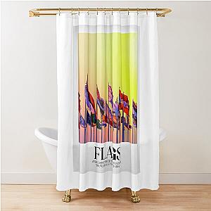 Coldplay - Flags Shower Curtain