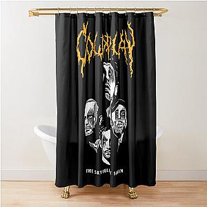 coldplay metal design Shower Curtain