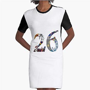 26 YEARS COLDPLAY ART Graphic T-Shirt Dress