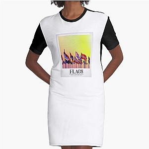 Coldplay - Flags Graphic T-Shirt Dress