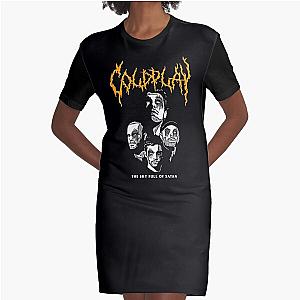 coldplay metal design Graphic T-Shirt Dress