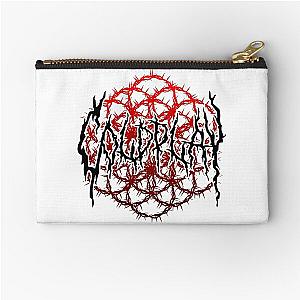 red black metal coldplay Zipper Pouch