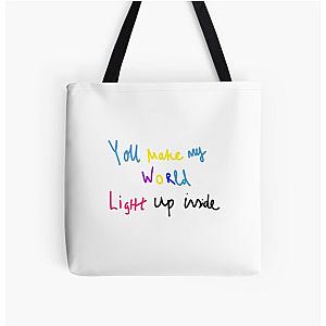 Light up - BTS ft Coldplay All Over Print Tote Bag