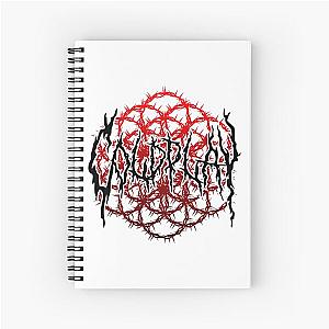 red black metal coldplay Spiral Notebook