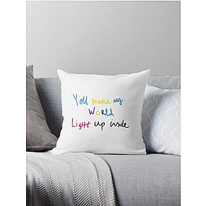 Light up - BTS ft Coldplay Throw Pillow