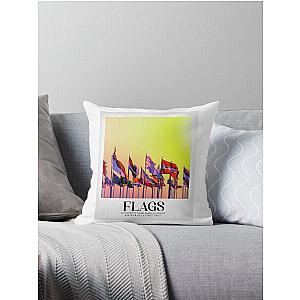 Coldplay - Flags Throw Pillow