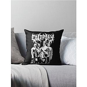 coldplay metal version Throw Pillow