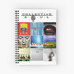 Collective Soul CS album collage Spiral Notebook