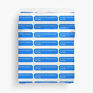 conan gray checkmate text lyrics Duvet Cover