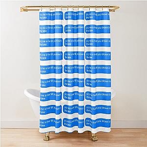 conan gray checkmate text lyrics Shower Curtain