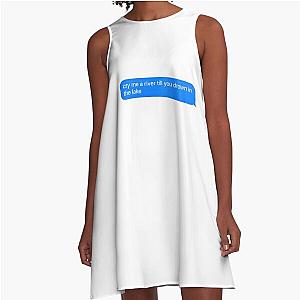 conan gray checkmate text lyrics A-Line Dress