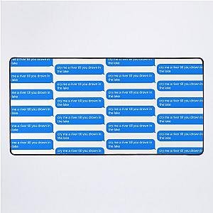 conan gray checkmate text lyrics Desk Mat