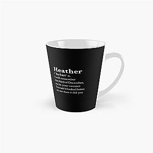 Heather by Conan Gray Black Tall Mug