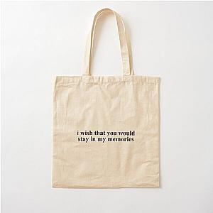 conan gray memories  Cotton Tote Bag