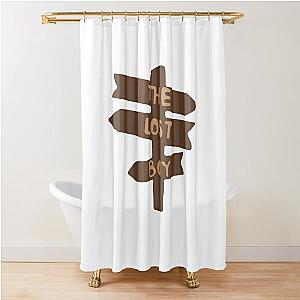 The lost boy cordae post sign sticker Shower Curtain