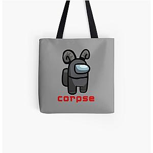 Corpse Husband Bags - Among Us Character Crewmate  All Over Print Tote Bag RB2605