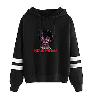 Corpse Husband Hoodies – Fashion Striped Pullover Hoodie