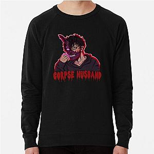 Corpse Husband Sweatshirts - Corpse Husband Meme Light Sweatshirt