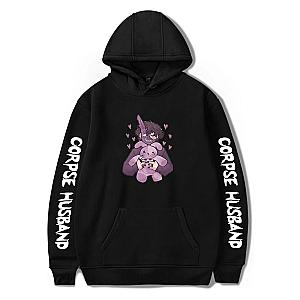 Corpse Husband Hoodies - Corpse Husband Teddy Pullover Hoodie