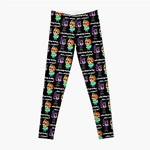 Corpse Husband Leggings - Corpse Husband and Sykkuno Chibi   Leggings RB2112