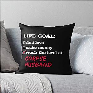 Corpse Husband Pillows - Life goal - Corpse Husband Throw Pillow RB2112