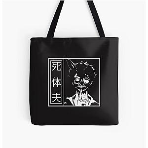 Corpse Husband Bags - Corpse Husband Japanese Text Light  Corpse Husband All Over Print Tote Bag RB2112