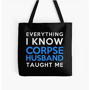 Corpse Husband Bags - Everything i know - Corpse Husband All Over Print Tote Bag RB2112