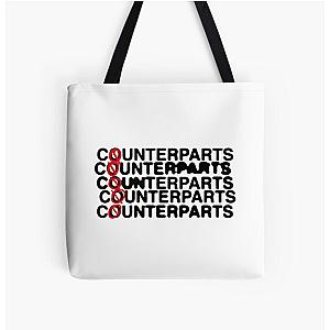 Counterparts Merch Stacked Logo All Over Print Tote Bag RB0812