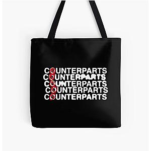 Counterparts Merch Stacked Logo All Over Print Tote Bag RB0812