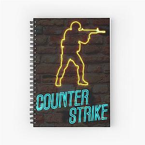 Counter Strike CSGO Neon Sign Spiral Notebook