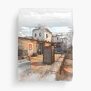 CSGO Watercolour Dust 2 Map Poster Duvet Cover