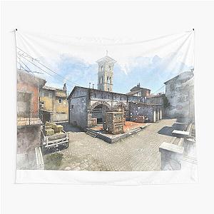 CSGO Inferno Watercolour Map Poster Tapestry