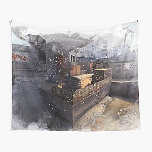 Overpass CSGO Watercolour Map Poster Tapestry