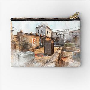 CSGO Watercolour Dust 2 Map Poster Zipper Pouch