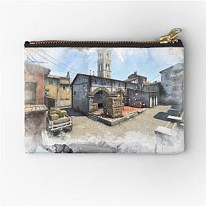 Dust 2 Inferno and Overpass Watercolour CSGO Map Poster Zipper Pouch