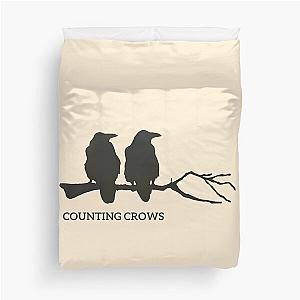 Two crows from Counting Crows band Duvet Cover