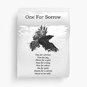 One for Sorrow - Counting crows Duvet Cover