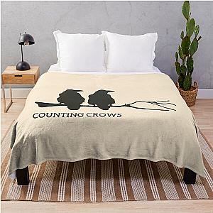 Two crows from Counting Crows band Throw Blanket