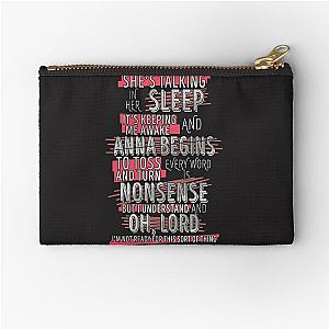 Anna Begins  Counting Crows Zipper Pouch