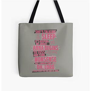 Anna Begins  Counting Crows All Over Print Tote Bag