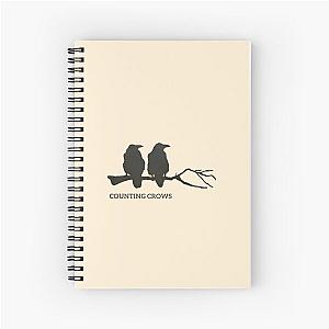 Two crows from Counting Crows band Spiral Notebook