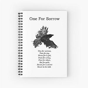 One for Sorrow - Counting crows Spiral Notebook