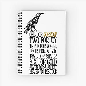 One For Sorrow: Counting Crows Rhyme Spiral Notebook