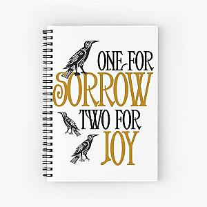 One For Sorrow, Two For Joy: Counting Crows Rhyme Spiral Notebook