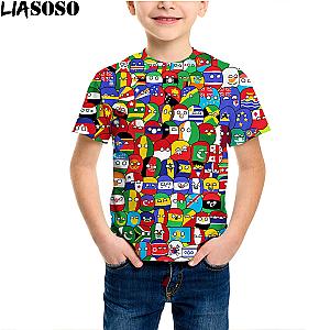 Countryball Funny 3D Printed Kids T-shirts