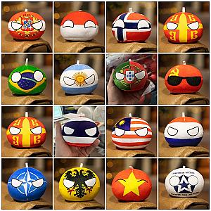 10cm Country Ball 41 Countries Stuffed Toy Plush