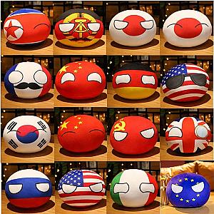 10cm Country Ball Stuffed Toy Plush Keychain