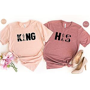 Her King His Queen T-Shirt | Matching Couple Shirts