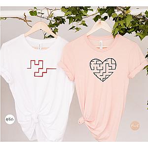 Labyrinth Puzzle Matching Couple T-Shirts